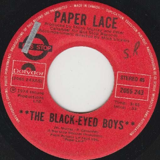 Paper Lace - The Black-Eyed Boys / Jean (7", Single) (Near Mint (NM or M-))