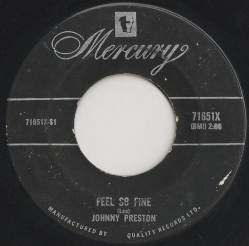 Johnny Preston - Feel So Fine (7", Single) (Near Mint (NM or M-))