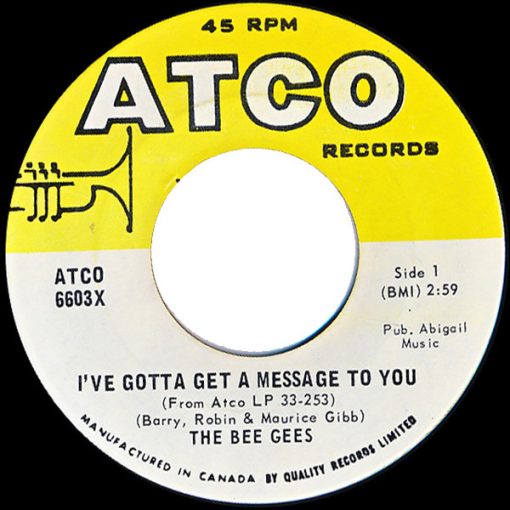 Bee Gees - I've Gotta Get A Message To You / Kitty Can (7", Single) (Near Mint (NM or M-))