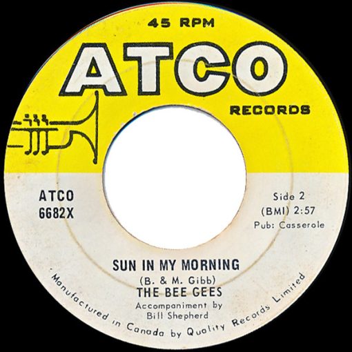 Bee Gees - Tomorrow Tomorrow / Sun In My Morning (7", Single) (Near Mint (NM or M-))