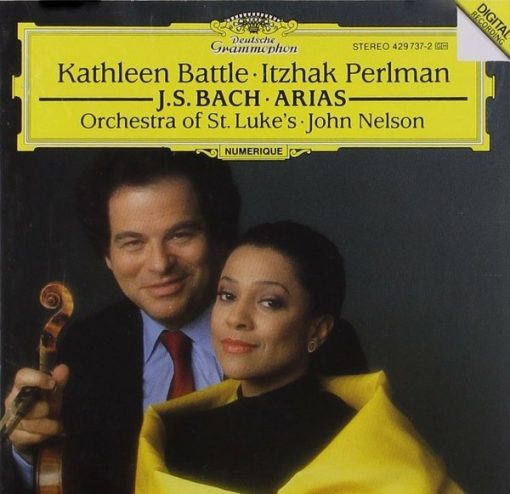 Kathleen Battle, Itzhak Perlman, Orchestra Of St. Luke's, John Nelson (5) - The Bach Album (CD, Album, Club) (Near Mint (NM or M-))