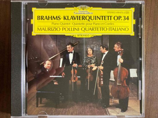 Johannes Brahms, Maurizio Pollini, Quartetto Italiano - Klavierquintett Op. 34 = Piano Quintet = Quintette Pour Piano Et Cordes (CD, Album, RE) (Near Mint (NM or M-))