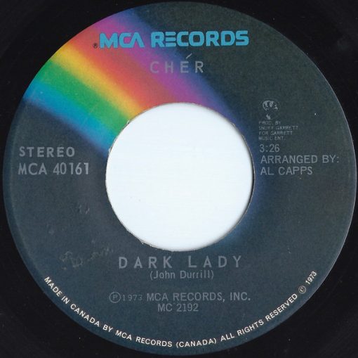 Cher - Dark Lady (7", Single) (Near Mint (NM or M-))