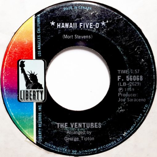 The Ventures - Hawaii Five-O (7", Single) (Near Mint (NM or M-))