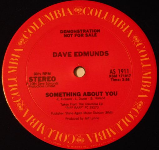 Dave Edmunds - Something About You (12", Single, Promo) (Mint (M))