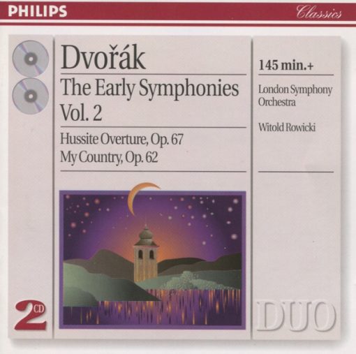 Antonín Dvořák, London Symphony Orchestra, Witold Rowicki - The Early Symphonies Vol. 2 (2xCD, Comp, RM) (Near Mint (NM or M-))