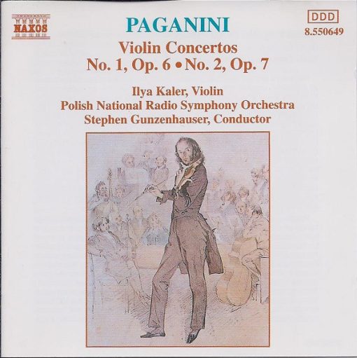 Niccolò Paganini, Polish National Radio Symphony Orchestra, Stephen Gunzenhauser - Violin Concertos No. 1, Op. 6  & No. 2, Op. 7 (CD, Album, RE) (Near Mint (NM or M-))