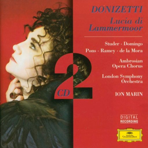 Gaetano Donizetti, Cheryl Studer, Placido Domingo, Juan Pons, Samuel Ramey, Fernando de la Mora, The Ambrosian Singers, London Symphony Orchestra, Ion Marin - Lucia Di Lammermoor (2xCD, Album, RE, RM) (Near Mint (NM or M-))