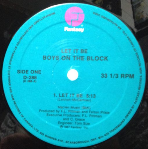 Boys On The Block - Let It Be (12", Single) (Mint (M))