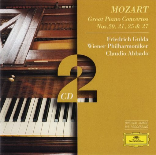 Wolfgang Amadeus Mozart - Friedrich Gulda, Wiener Philharmoniker, Claudio Abbado - Great Piano Concertos Nos.20, 21, 25 & 27 (2xCD, Comp, RE, RM) (Near Mint (NM or M-))