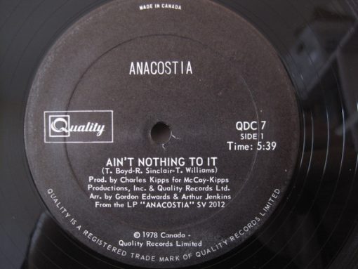 Anacostia - Ain't Nothing To It (12", Single) (Mint (M))