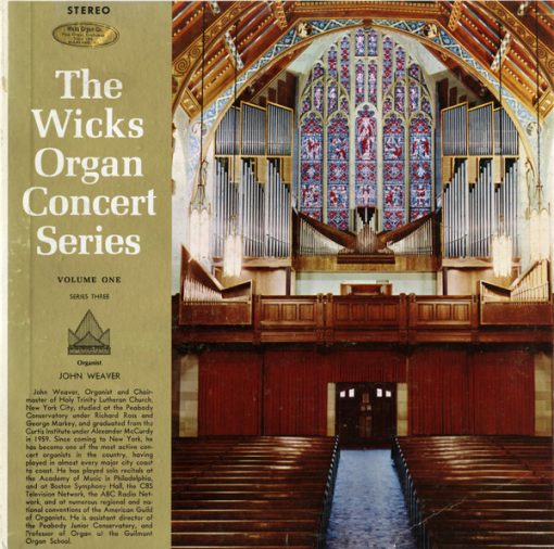 John Weaver (3) - The Wicks Organ Concert Series, Volume One, Series Three (LP) (Mint (M))