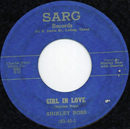 Shirley Ross (3) - Girl In Love / Lookin' For A Man (7") (Very Good Plus (VG+))