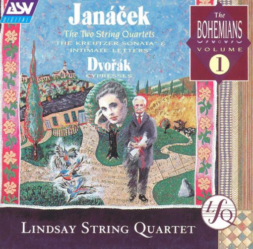 Leoš Janáček / Antonín Dvořák - The Lindsays - The Two String Quartets ("The Kreutzer Sonata" & "Intimate Letters") / Cypresses (CD, RP) (Near Mint (NM or M-))