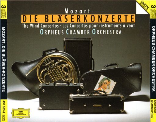 Wolfgang Amadeus Mozart - Orpheus Chamber Orchestra - Die Bläserkonzerte = The Wind Concertos = Les Concertos Pour Instruments À Vent (3xCD, Comp) (Near Mint (NM or M-))