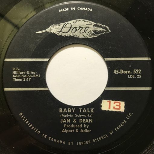 Jan & Dean - Baby Talk / Jeanette, Get Your Hair Done (7") (Near Mint (NM or M-))