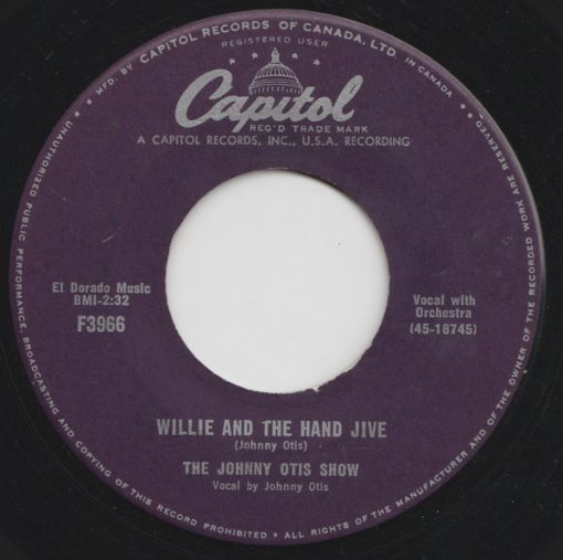 The Johnny Otis Show - Willie And The Hand Jive (7", Single) (Near Mint (NM or M-))