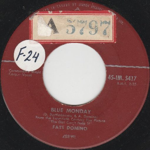 Fats Domino - Blue Monday (7") (Near Mint (NM or M-))