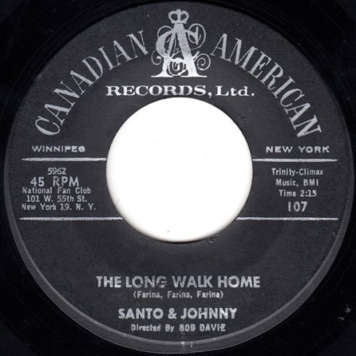 Santo & Johnny - Tear Drop / The Long Walk Home (7", Single) (Near Mint (NM or M-))