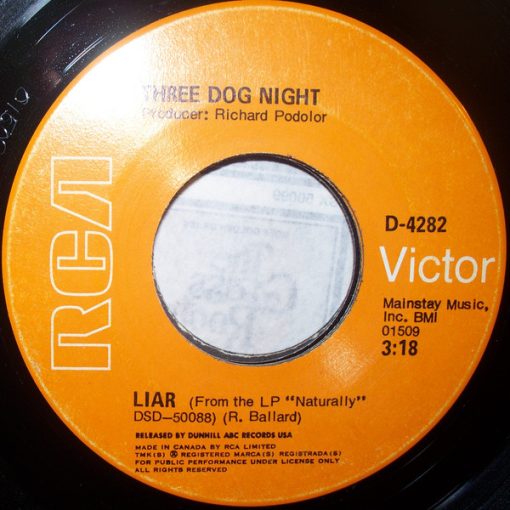 Three Dog Night - Liar (7") (Near Mint (NM or M-))