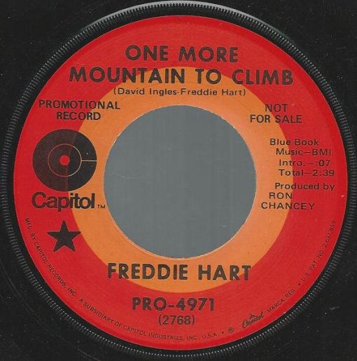 Freddie Hart - One More Mountain To Climb (7", Promo) (Very Good Plus (VG+))