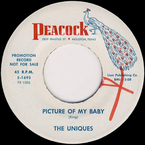 The Uniques (12) - Picture Of My Baby / Mysterious (7", Single, Promo) (Very Good Plus (VG+))