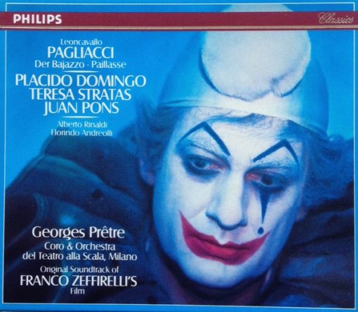 Ruggiero Leoncavallo - Placido Domingo, Teresa Stratas, Juan Pons, Alberto Rinaldi, Florindo Andreolli, Coro Del Teatro Alla Scala & Orchestra Del Teatro Alla Scala, Georges Prêtre - Pagliacci · Der Bajazzo · Paillasse (CD, Album, Sli) (Near Mint (NM or M-))