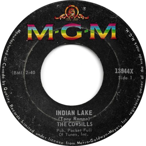 The Cowsills - Indian Lake (7", Single) (Very Good Plus (VG+))