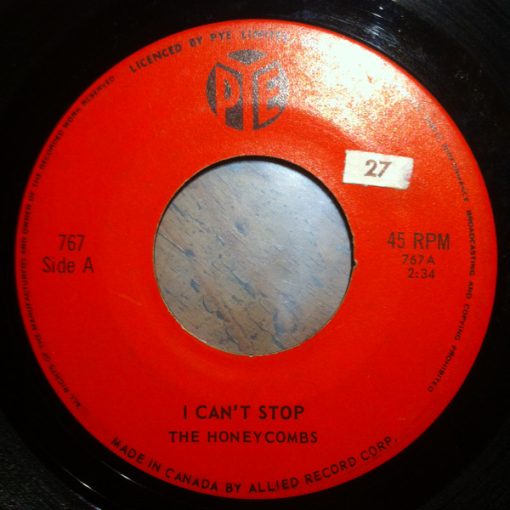 The Honeycombs - I Can't Stop / I'll Cry Tomorrow (7") (Very Good Plus (VG+))