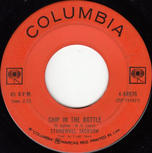 Stonewall Jackson - Ship In The Bottle (7") (Near Mint (NM or M-))