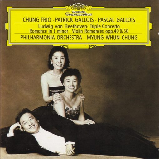 Ludwig van Beethoven – Chung Trio • Patrick Gallois • Pascal Gallois • Philharmonia Orchestra • Myung-Whun Chung - Triple Concerto • Romance In E Minor • Violin Romances Opp. 40 & 50 (CD, Album, PMD) (Near Mint (NM or M-))