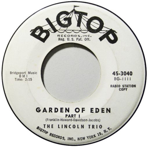 The Lincoln Trio - Garden Of Eden (7", Promo) (Very Good Plus (VG+))