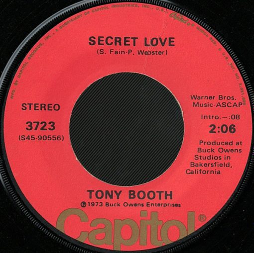 Tony Booth - Secret Love (7", Los) (Very Good Plus (VG+))