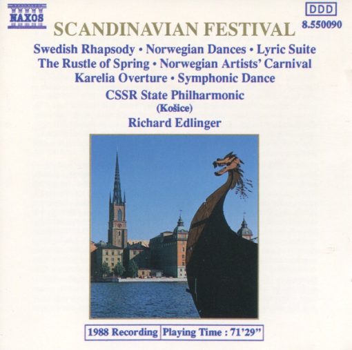 Slovak State Philharmonic Orchestra, Košice, Richard Edlinger - Scandinavian Festival (CD, Album) (Near Mint (NM or M-))