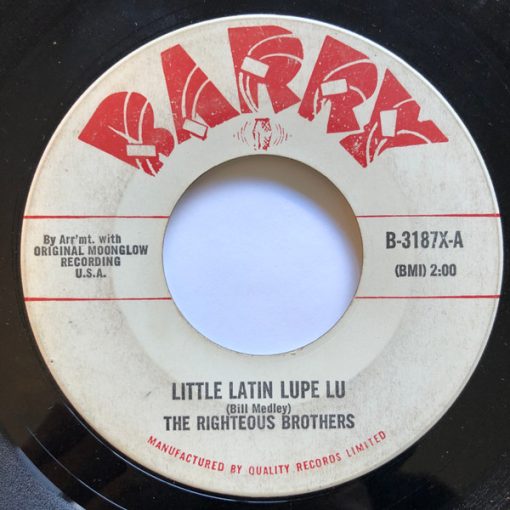 The Righteous Brothers - Little Latin Lupe Lu / I'm So Lonely (7") (Near Mint (NM or M-))