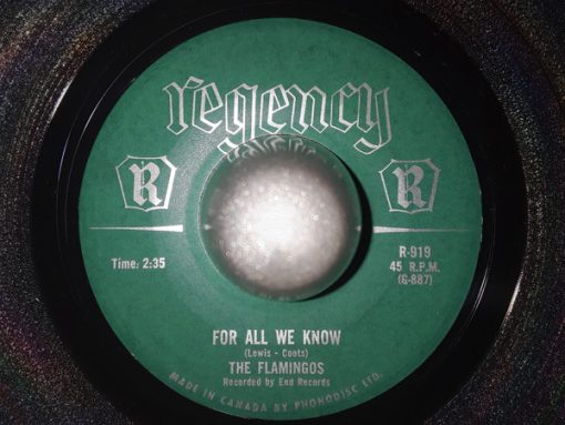 The Flamingos - For All We Know / Near You  (7") (Very Good Plus (VG+))