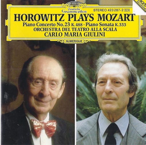 Vladimir Horowitz Plays Wolfgang Amadeus Mozart - Orchestra Del Teatro Alla Scala, Carlo Maria Giulini - Piano Concerto No. 23 K. 488 • Piano Sonata K. 333 (CD, RE, PDO) (Near Mint (NM or M-))