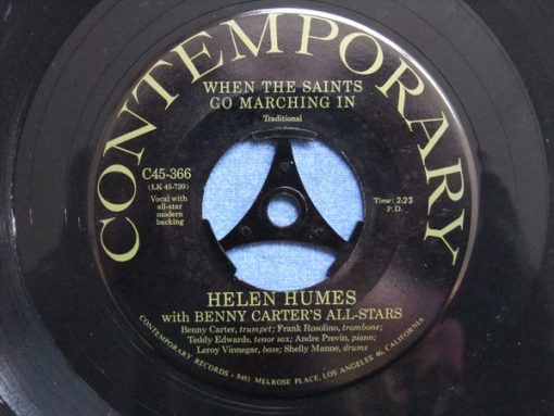 Helen Humes, Benny Carter And His All Stars - Bill Bailey, Won´t You Please Come Home (7") (Very Good Plus (VG+))