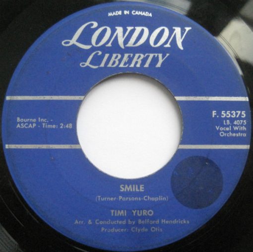 Timi Yuro - Smile (7", Single) (Very Good Plus (VG+))