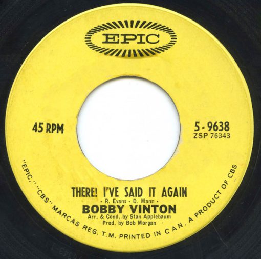 Bobby Vinton - There! I've Said It Again (7", Single) (Very Good Plus (VG+))