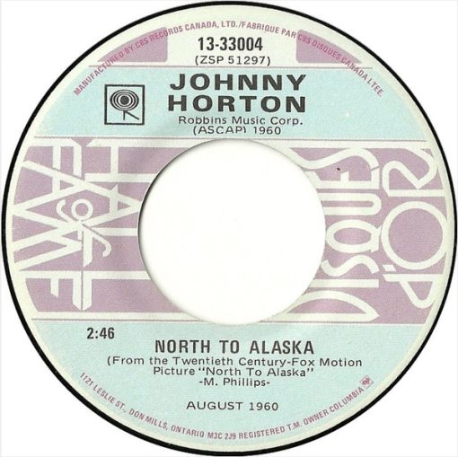 Johnny Horton - North To Alaska / The Battle Of New Orleans (7", Single, RE) (Very Good Plus (VG+))