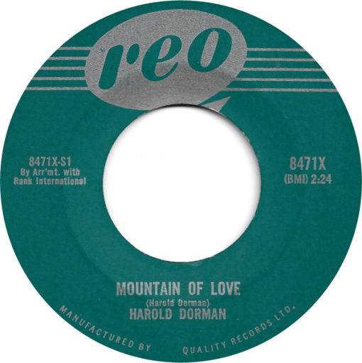 Harold Dorman - Mountain Of Love / To Be With You (7", Single) (Near Mint (NM or M-))