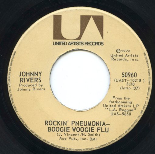 Johnny Rivers - Rockin' Pneumonia - Boogie Woogie Flu / Come Home America (7") (Near Mint (NM or M-))