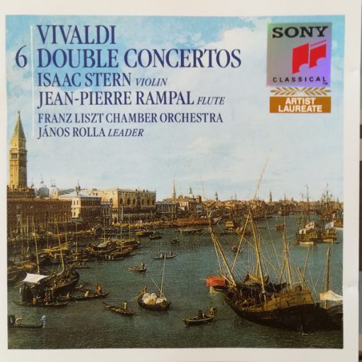 Antonio Vivaldi : Jean-Pierre Rampal, Isaac Stern, Liszt Ferenc Chamber Orchestra - János Rolla - 6 Double Concertos For Flute, Strings & Harpsichord (CD, Album) (Near Mint (NM or M-))