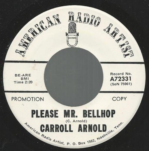 Carroll Arnold - Please Mr. Bellhop (7", Promo) (Very Good Plus (VG+))