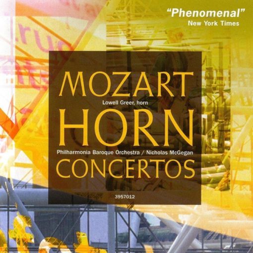 Wolfgang Amadeus Mozart - Lowell Greer, Philharmonia Baroque Orchestra, Nicholas McGegan - Horn Concertos (CD, Album, RE) (Near Mint (NM or M-))