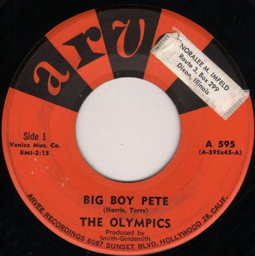 The Olympics - Big Boy Pete (7", "28) (Very Good Plus (VG+))