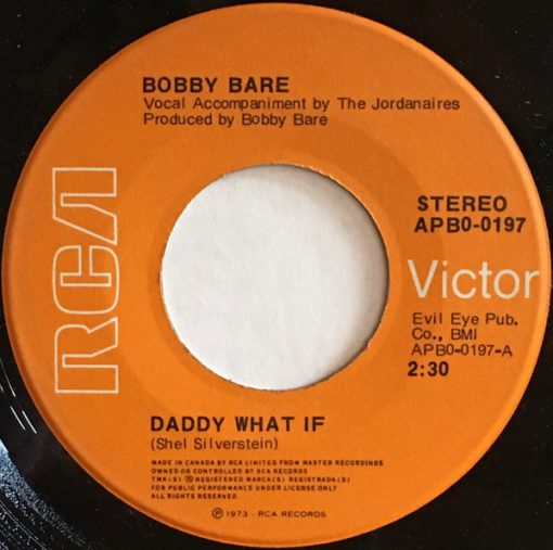 Bobby Bare - Daddy What If (7", Single) (Near Mint (NM or M-))