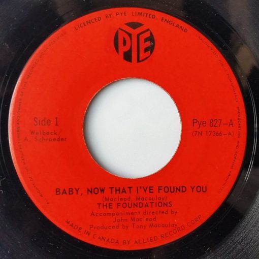 The Foundations - Baby, Now That I've Found You (7", Single) (Near Mint (NM or M-))