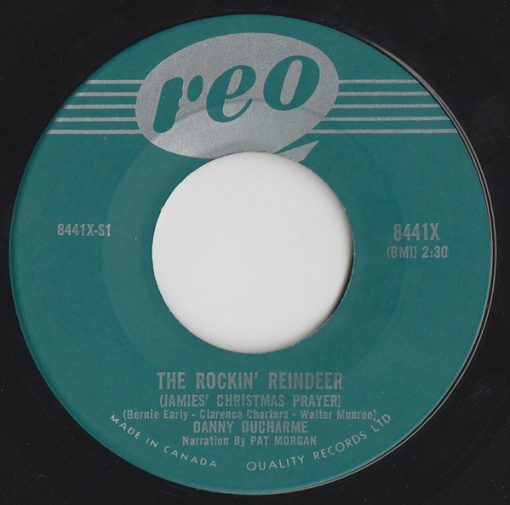 Danny Ducharme - The Rockin' Reindeer (Jamies' Christmas Prayer) (7", Single) (Very Good Plus (VG+))